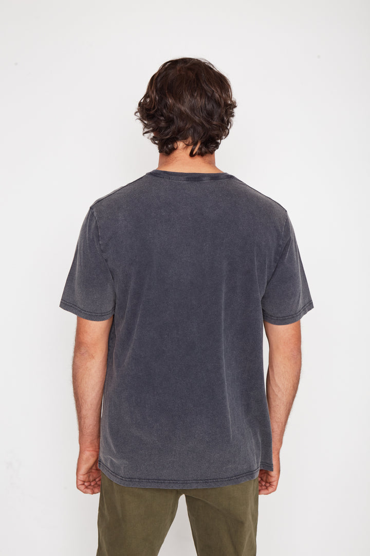 Polera Soles Orgánica Negra Hombre